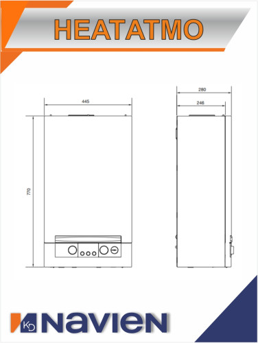 Котел газовый настенный Navien HeatAtmo NGB150-24A