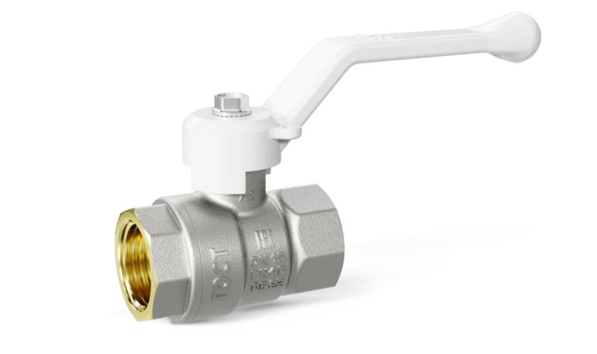 Кран шаровой латунный LD Pride 47.20 Ду20 В-В рычаг (White)