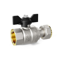 Кран шаровой латунный LD Pride 47.20.В-НкГк.Р для подключения котла