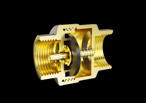 Клапан 1/2" В-В обратный латунный LD