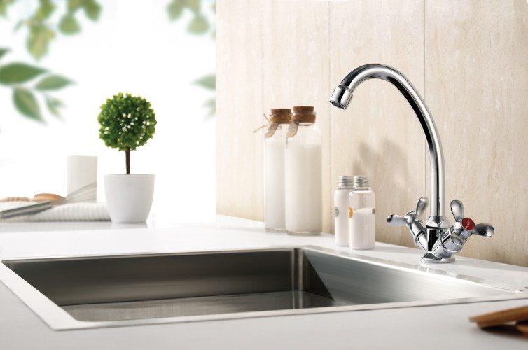 Смеситель для кухни двуручный JML4-A605