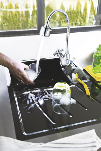 Смеситель для кухни двуручный QTZ4-E827