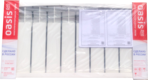 Радиатор биметаллический OASIS 350/80/10 PRO (1.25 кВт)