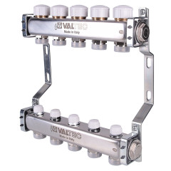 Блок коллекторный 4 выхода х1.0&quot;х3/4&quot; ЕК с балансировочными клапанами нерж VTc.582