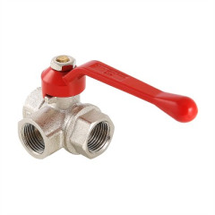 Кран шаровой 1/2&quot; в/в/в 3-ходовой тип &quot;T&quot; ручка VT.361