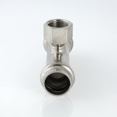 Тройник из нержавеющей стали ВР 15х1/2" пресс VTi.932