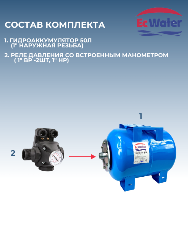 Автобак EcWATER САВ 50 EASY