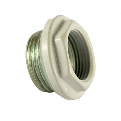 Переходник левый 1"х 1/2" к алюминиевому радиатору без прокладки под силикон