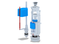Арматура запорная АНИ WC3550М двойная металлизированная кнопка нижний подвод воды