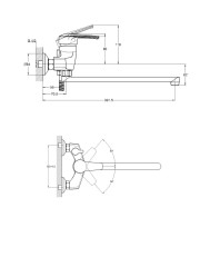 Смеситель для ванны одноручный SIT7-A182