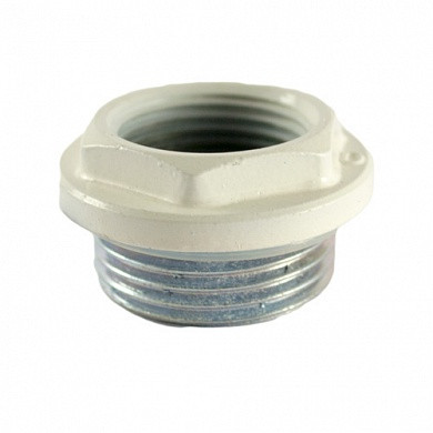 Переходник правый 1"х 1/2" к алюминиевому радиатору без прокладки под силикон