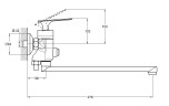 Смеситель для ванны одноручный LOT7-A010