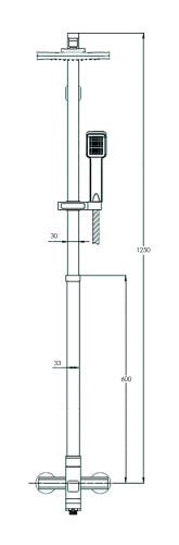Смеситель с душевой стойкой NEB16-A123