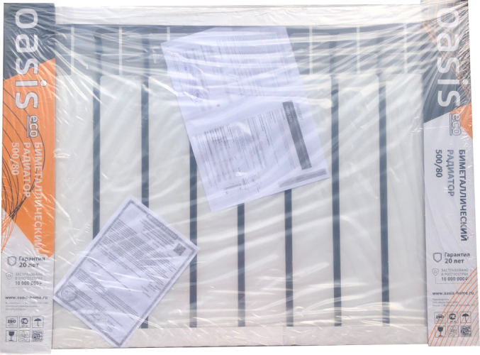 Радиатор биметаллический OASIS 500/80/10 PRO (1.62 кВт)