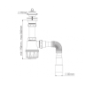 Сифон для мойки 1 1/2 - Ø40/50 M106-0