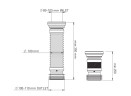Гофрированный слив для унитаза (250-350 мм) G701-3