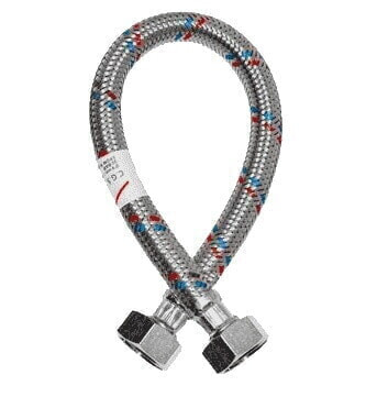 Подводка для воды MONOFLEX 30 см Г/Г нержавеющая оплетка