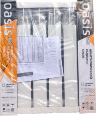 Радиатор биметаллический OASIS 500/80/6 PRO (0.97 кВт)